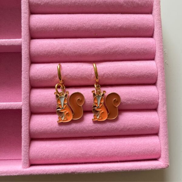 Boucles d’oreilles écureuil