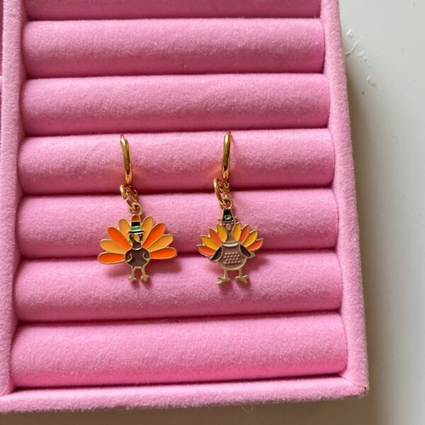 Boucles d’oreilles Paon automnal