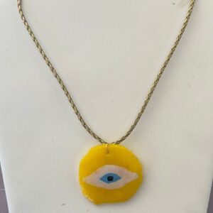 collier-œil-grec-jaune