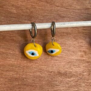 Boucles-d-oreilles-oeil-grec-jaune