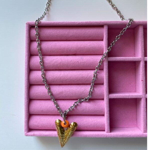 Collier breloque cœur Moon